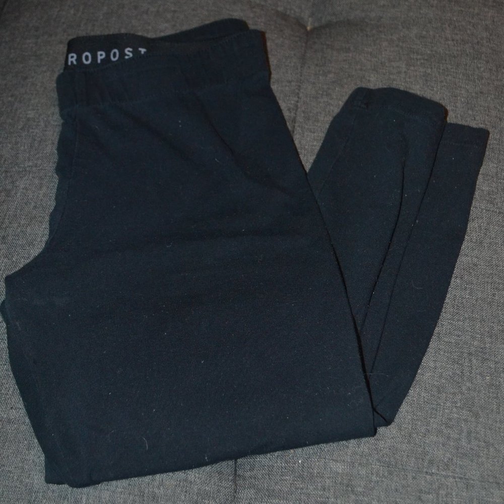 Aeropostale Black Cotton Leggings